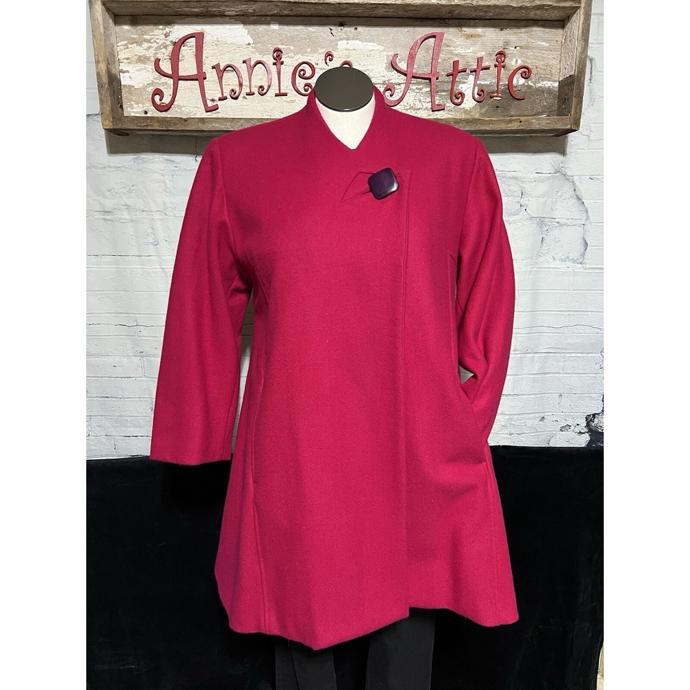 Winter Coat Ladies Newport News VTG Maternity Jacket Women's Size 8 Bright Color